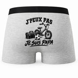 Boxer Homme J’peux pas je suis Papa – Impression au dos