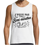 Débardeur Homme J’peux pas j’ai Semi-marathon