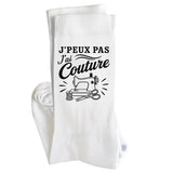 Chaussettes Homme Femme J’peux pas j’ai couture J'peux pas minimaliste