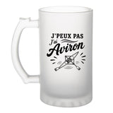 Verre à Bière J’peux pas j’ai Aviron