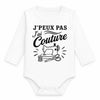 Body Bébé Manches Longues J’peux pas j’ai couture J'peux pas minimaliste