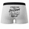 Boxer Homme J’peux pas j’ai Canapé – Impression au dos