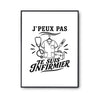 Poster J’peux pas je suis Infirmier