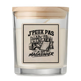 Bougie Parfumée Vanille J’peux pas je suis Magasinier