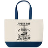 Grand Sac Cabas Fond Bleu J’peux pas j’ai Valse