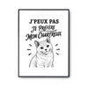 Poster J’peux pas je préfère mon Chartreux