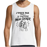 Débardeur Homme J’peux pas je préfère mon Cocker