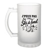 Verre à Bière J’peux pas j’ai Ski de fond