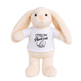 Doudou Peluche Lapin J’peux pas j’ai planche à voile J'peux pas minimaliste