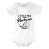 Body Bébé J’peux pas j’ai planche à voile J'peux pas minimaliste