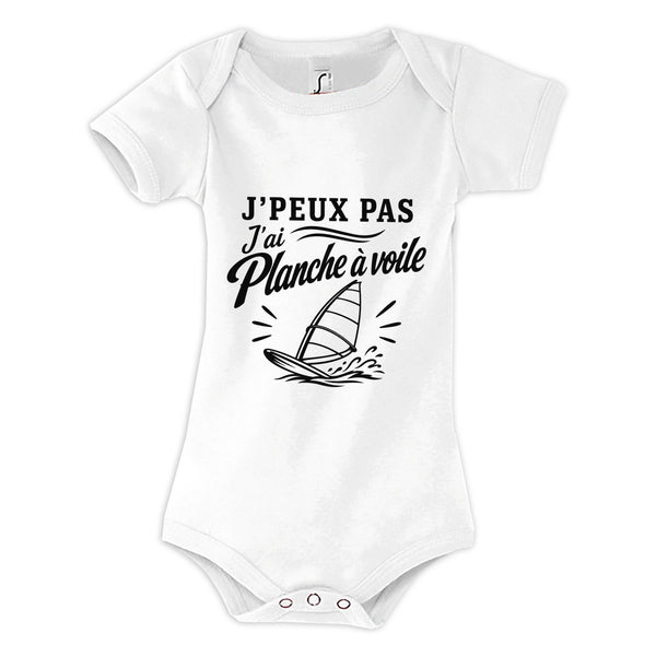 Body Bébé J’peux pas j’ai planche à voile J'peux pas minimaliste