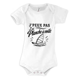 Body Bébé J’peux pas j’ai planche à voile J'peux pas minimaliste