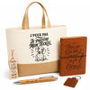 Coffret Cadeau J’peux pas je préfère mon Teckel – Sac jute, carnet, stylo, porte-clés et marque-page