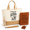Coffret Cadeau J’peux pas je préfère les Ours – Sac jute, carnet, stylo, porte-clés et marque-page