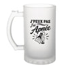 Verre à Bière J’peux pas j’ai Apnée