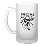Verre à Bière J’peux pas j’ai Apnée