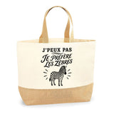 Sac J’peux pas je préfère les Zèbres