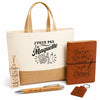 Coffret Cadeau J’peux pas j’ai Maquette – Sac jute, carnet, stylo, porte-clés et marque-page