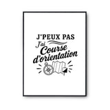 Poster J’peux pas j’ai Course d’orientation