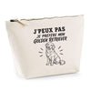 Trousse Beige J’peux pas je préfère mon Golden Retriever