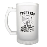 Verre à Bière J’peux pas je suis Surveillant pénitentiaire