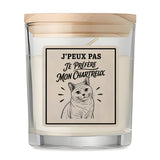 Bougie Parfumée Vanille J’peux pas je préfère mon Chartreux