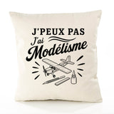 Housse de Coussin J’peux pas j’ai Modélisme – modélisme aérien (avion)