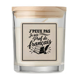 Bougie Parfumée Vanille J’peux pas je suis Prof de français