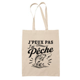 Tote Bag Beige J’peux pas j’ai Pêche