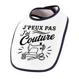 Bavoir Bébé J’peux pas j’ai couture J'peux pas minimaliste