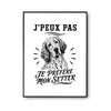 Poster J’peux pas je préfère mon Setter
