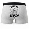 Boxer Homme J’peux pas je suis Maçon – Impression au dos