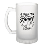 Verre à Bière J’peux pas j’ai Kitesurf