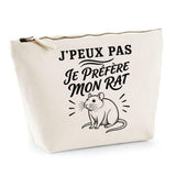 Trousse Beige J’peux pas je préfère mon Rat