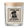 Bougie Parfumée Vanille J’peux pas je préfère mon Rottweiler