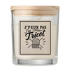 Bougie Parfumée Vanille J’peux pas j’ai Tricot