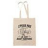 Tote Bag Beige J’peux pas je suis Agent territorial