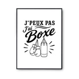 Poster J’peux pas j’ai Boxe