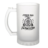 Verre à Bière J’peux pas j’ai Point de croix