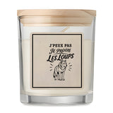 Bougie Parfumée Vanille J’peux pas je préfère les Loups