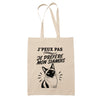 Tote Bag Beige J’peux pas je préfère mon Siamois