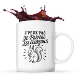 Mug J’peux pas je préfère les Écureuils