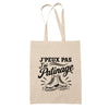 Tote Bag Beige J’peux pas j’ai Patinage
