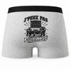 Boxer Homme J’peux pas je suis Réceptionniste – Impression au dos
