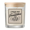 Bougie Parfumée Vanille J’peux pas j’ai Permaculture