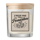 Bougie Parfumée Vanille J’peux pas j’ai Permaculture