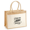 Sac Cabas Jute avec Poche J’peux pas j’ai Athlé