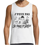 Débardeur Homme J’peux pas je pars en Grèce