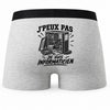 Boxer Homme J’peux pas je suis Informaticien – Impression au dos