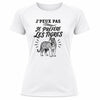 T-shirt de Sport Femme J’peux pas je préfère les Tigres